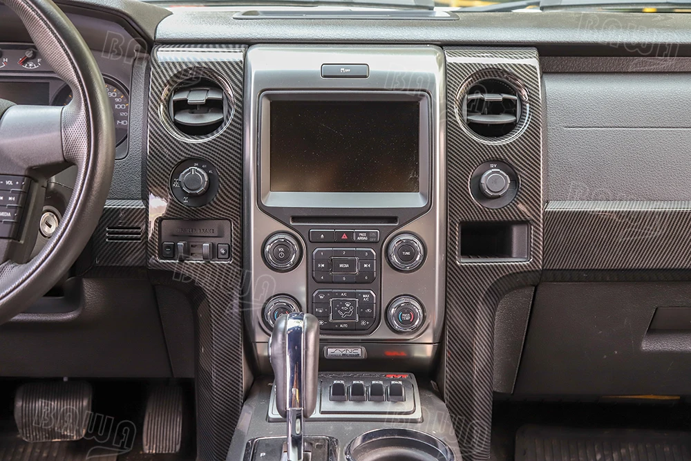 BAWA 5 шт. декоративная панель с центральной консолью, наборы наклеек для Ford F150 Raptor 2009-, аксессуары для интерьера