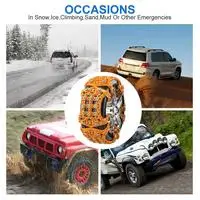 1/2PCS Snow Chains Car Tire Anti-skid Winter Road Safety Snow Chain Emergency Mud Sand Tire Chain Straps For Car Truck RV