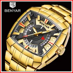 BENYAR брендовые Роскошные мужские часы Reloj Hombre модные спортивные деловые военные водонепроницаемые кварцевые наручные часы Relogio Masculino