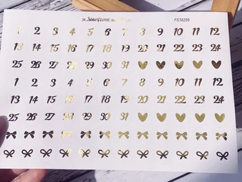 

1pc Date number handbook sticker Decorative Stationery Sticker DIY Planner Diary Scrapbooking Album Stickers