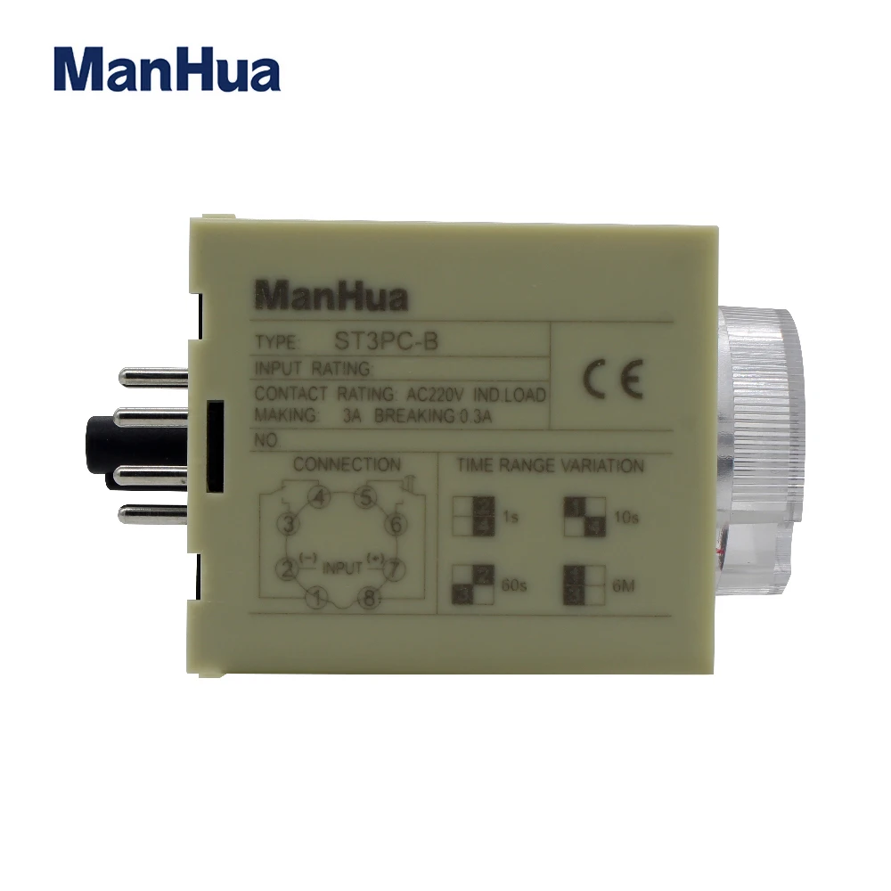 Manhua ST3PC B таймер задержки 1 переключатель Мгновенный AC220V 3A TimerRelay|Реле| |