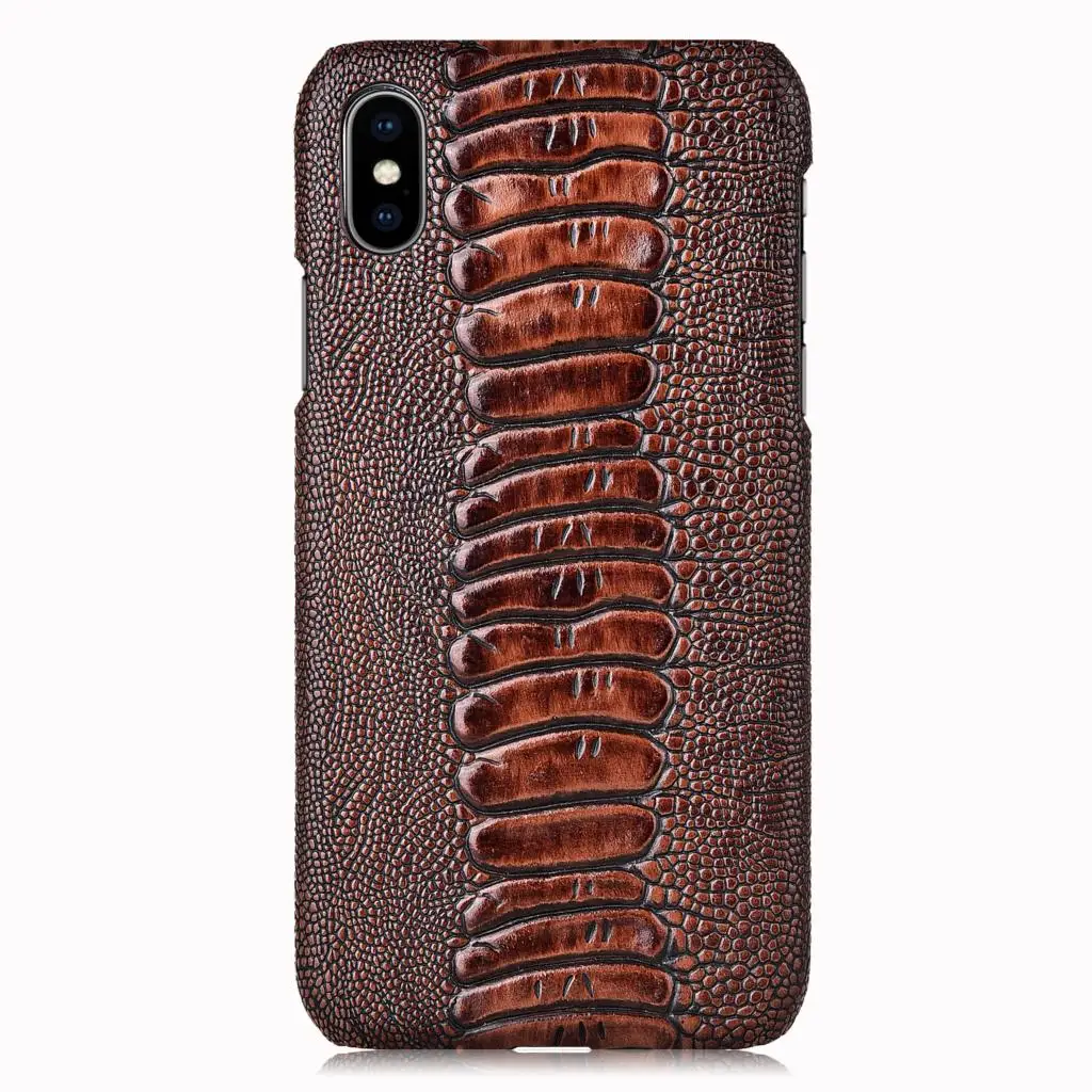 Coffee Чехол для телефона из натуральной кожи страуса для Meizu 6 15 16 16S 16xs 16th Plus Lite Note 9 shell Чехлы fundas coque capa backcase - Цвет: Coffee