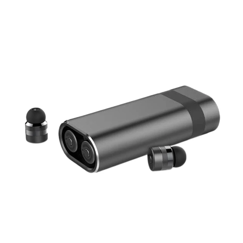 Tws Mini Bluetooth Earbuds Handsfree True Wireless Binaural Earphone Fast Charging 2000Mah Power Bank Cvc Noise Isolation