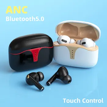 

Dual Mic Active Noise Cancel Bluetooth 5.0 TWS ANC Earphones Game Sports Waterproof Touch Control Wireless Earbuds