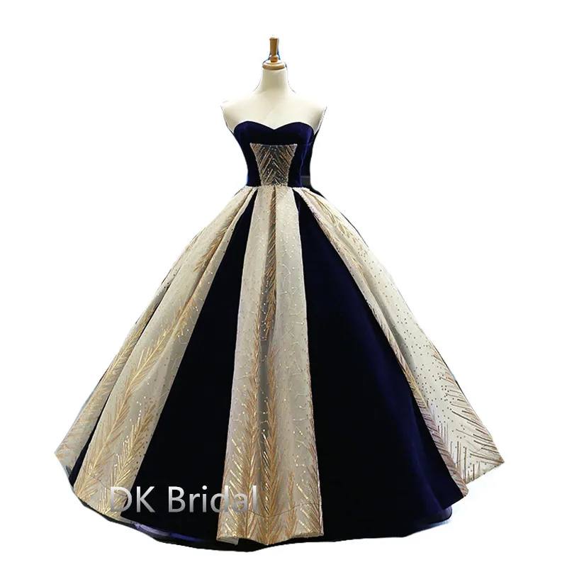 Robe De Soiree Высококачественная бордовая кружевная расшитая блестками Длинные вечерние платья с открытой спиной свадебное милое без рукавов банкетное сексуальное платье для Бала - Цвет: Тёмно-синий