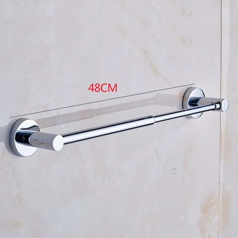 

Toilet Extendable Towel Bar Single Pole Double Poles Bathroom Free Adjustment Rod Single-rod Towel Rack