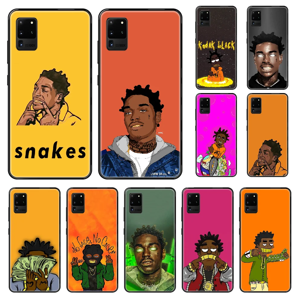 kodak black rap singer Phone case For Samsung Galaxy S 3 4 5 6 7 8 9 10 Plus Lite Edge black art waterproof luxury shell tpu