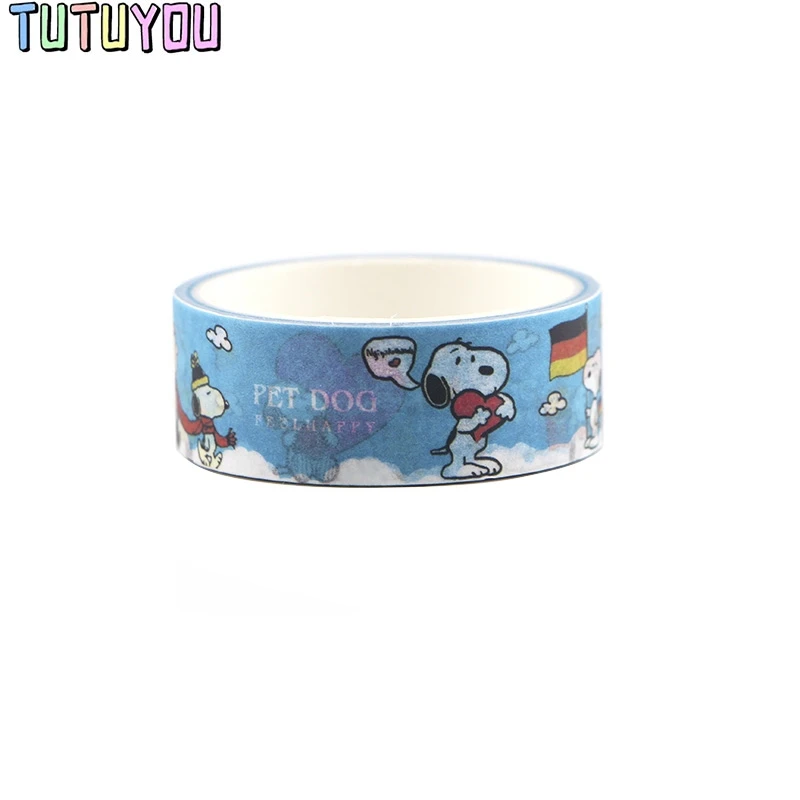 PC364 собака милый мультфильм васи ленты Скрапбукинг DIY деко творческий Kawaii Маскировочные ленты