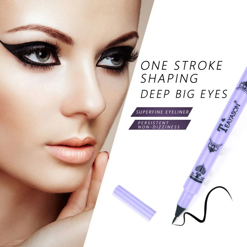 Черный карандаш для глаз Водонепроницаемая ручка прецизионная длинная жидкость