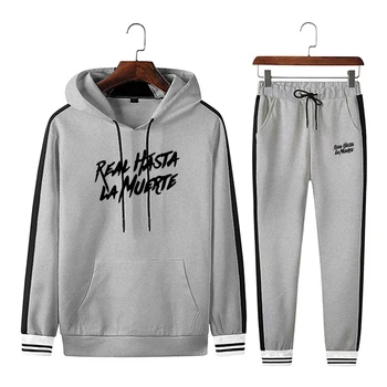 

Tracksuit Men Set Sweat Suit Sports 2020 Fitness Spring Autumn Hoodies+ Pants Casual Mens Sportswear Two Piece Pants Set 3XL 4XL