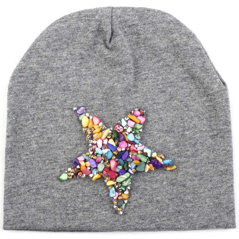 Multicolor-1 dargray Geebro/стразы для новорожденных, Весенняя шляпа для младенцев, Зимняя Теплая эластичная хлопковая детская шапка, одноцветная Милая шапочка для маленьких девочек и мальчиков - Цвет: Multicolor-1 dargray