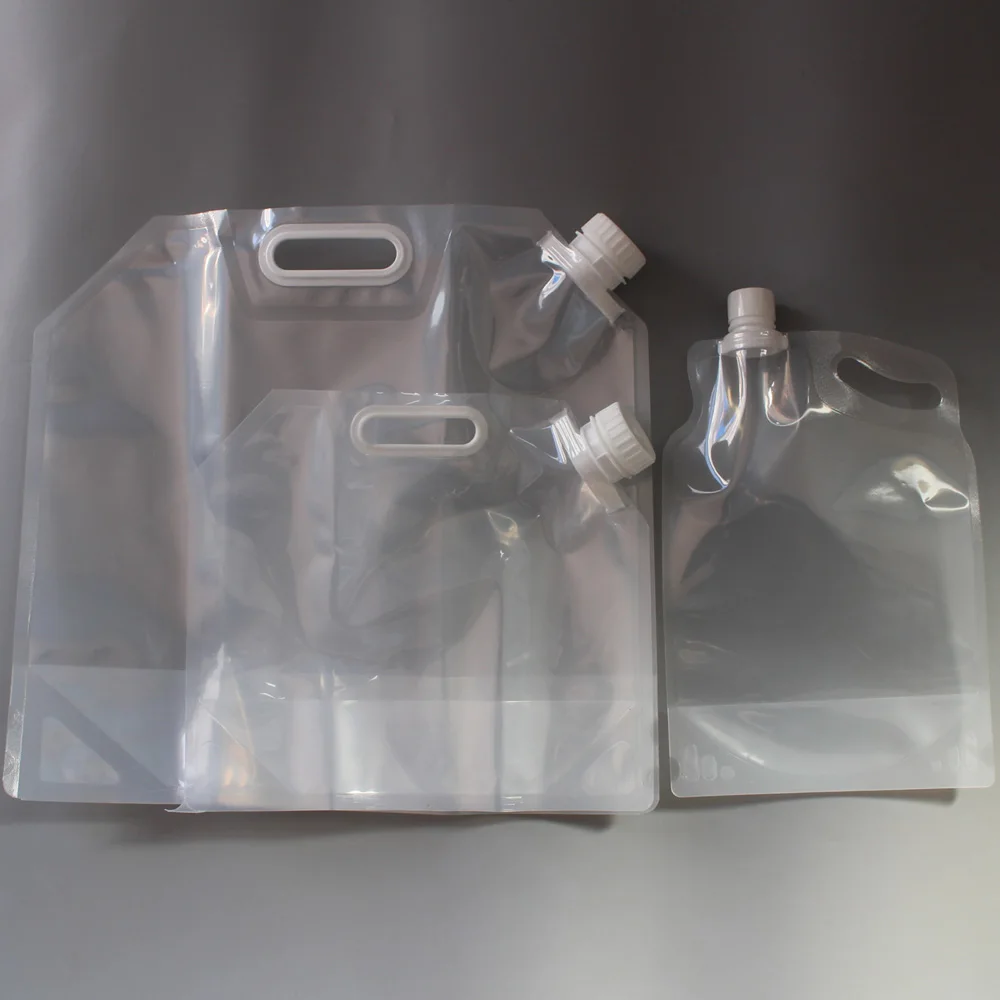 Lovely Travel Water Bag Portable Water Bag Plastic BBQ Camping Hiking Carrier Container Climbing Picnic Folding Water Bag