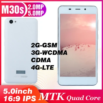 

Original M30s Quad Core Android SmartPhones 5.0 inch Screen Mobile Phone Unlocked celulares 4G Lte/3G WCDMA MTK6737 Cell Phones