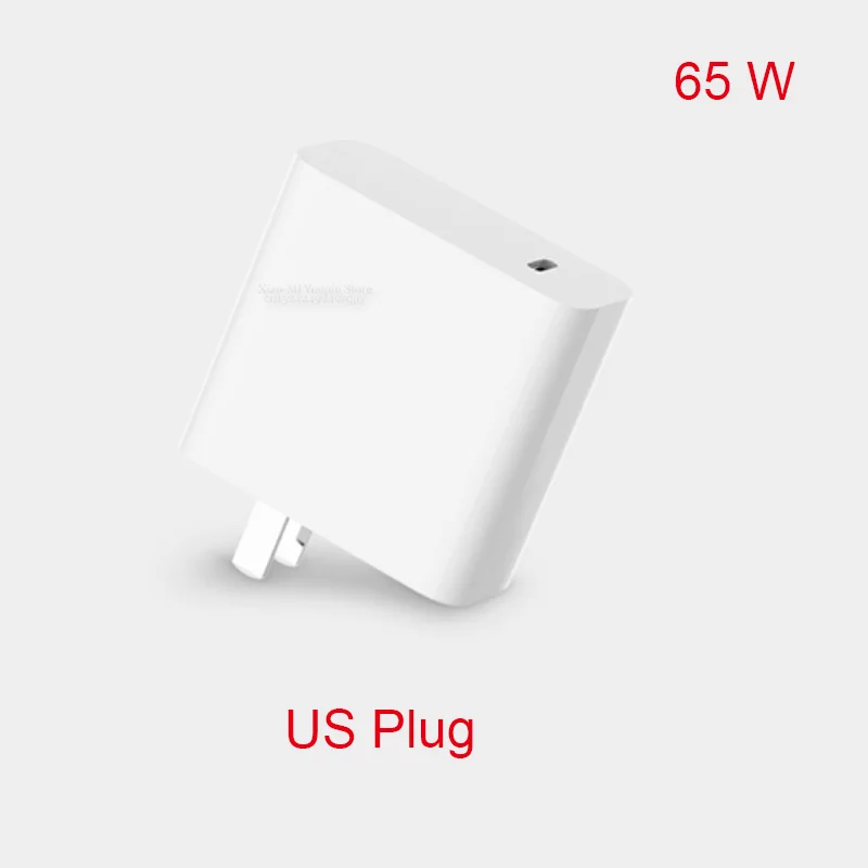 Type 1 Xiaomi USB-C 65 Вт/45 Вт быстрое зарядное устройство PD 2,0 QC 3,0 адаптер питания type-c зарядное устройство для мобильного компьютера портативный интерфейс type-c - Цвет: Type 1