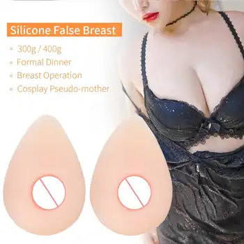 

2pcs Women False Breast Artificial Breast Forms for Postoperative Crossdresser Water Drop Fake Breast Recovery Breasts Chest