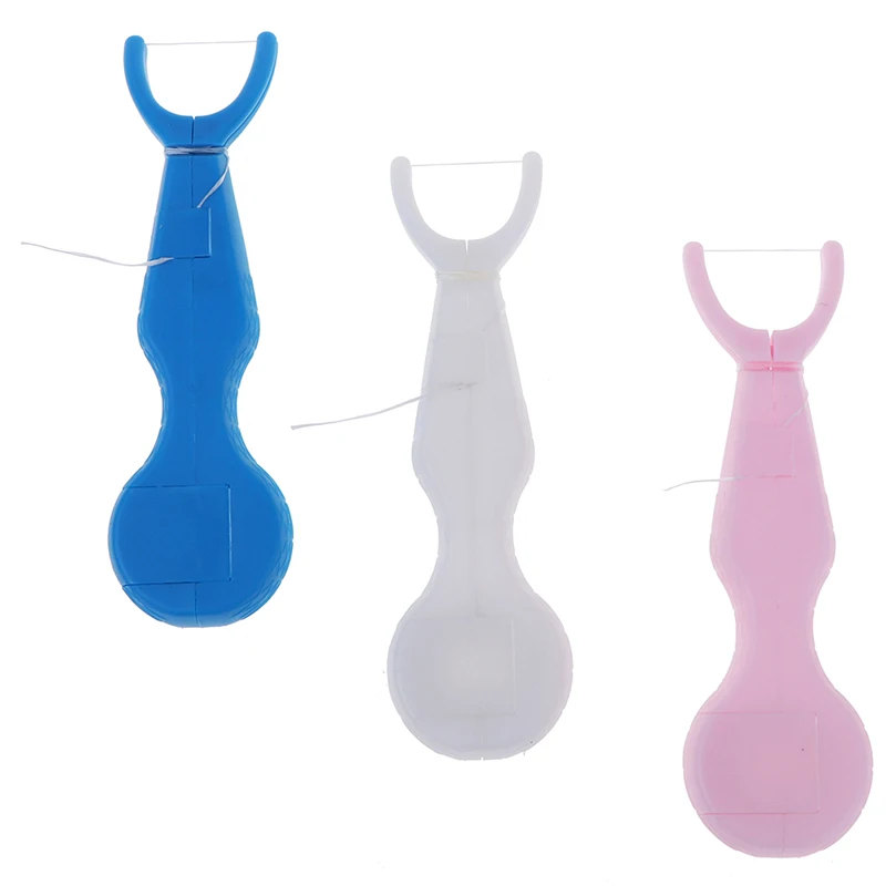 NEW 30m Dental Floss Stick Teeth Clean Wax Mint Flavored Cleaning Pick Teeth Tool Oral Care Cleaner 3 Colors Dental Flosser