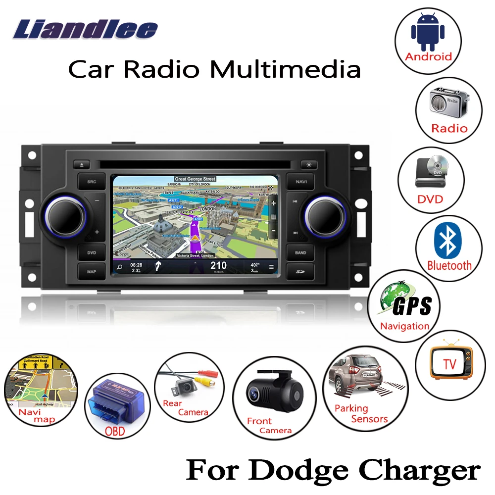 Auto Radio Voor Dodge Charger 2006 2007 2008 Multimedia Cd Dvd speler Gps Navi Navigatiesysteem Scherm tv|Auto speler| - AliExpress