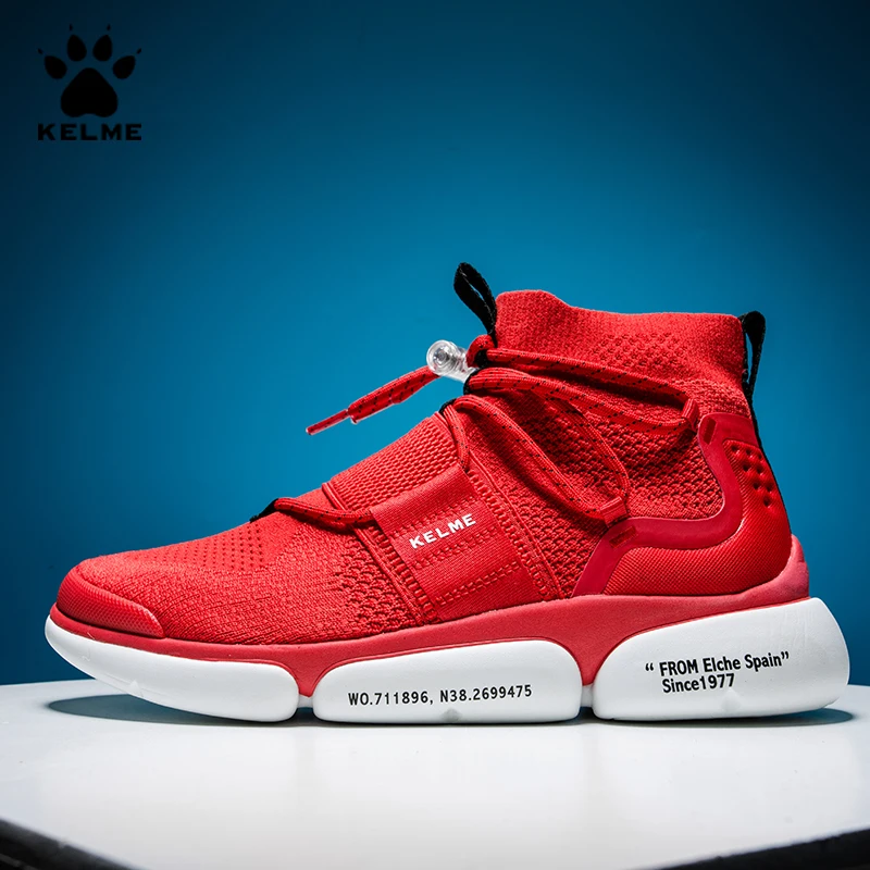 Мужская баскетбольная обувь с высоким берцем KELME Нескользящие кроссовки мужская