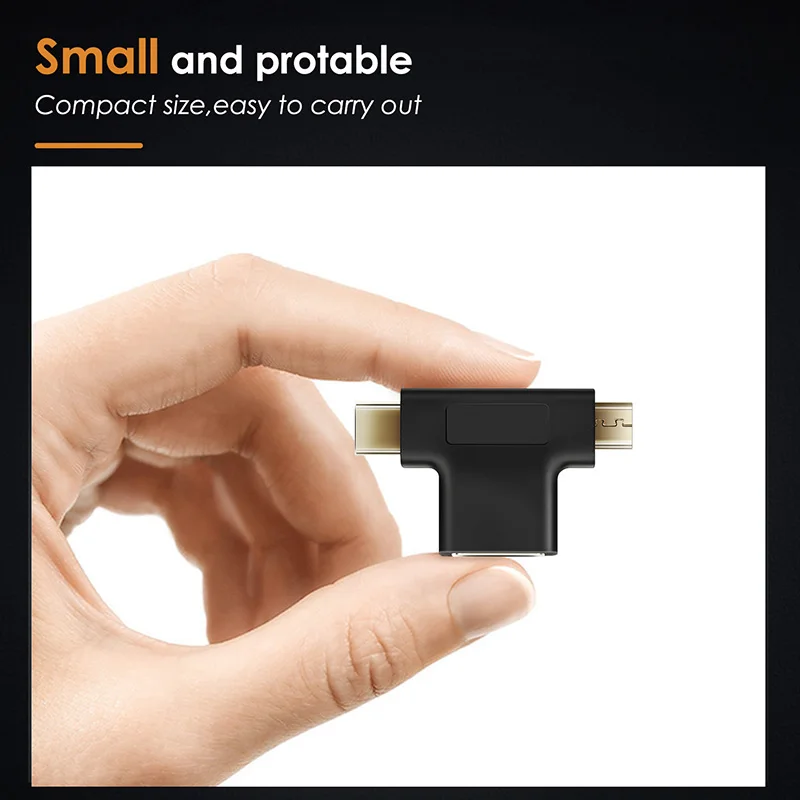 Кабель type C OTG к USB3.0 A Female USB2.0 Micro B Мужской адаптер для зарядки и синхронизации 3в1 Для ноутбуков Xiaomi huawei Macbook N233