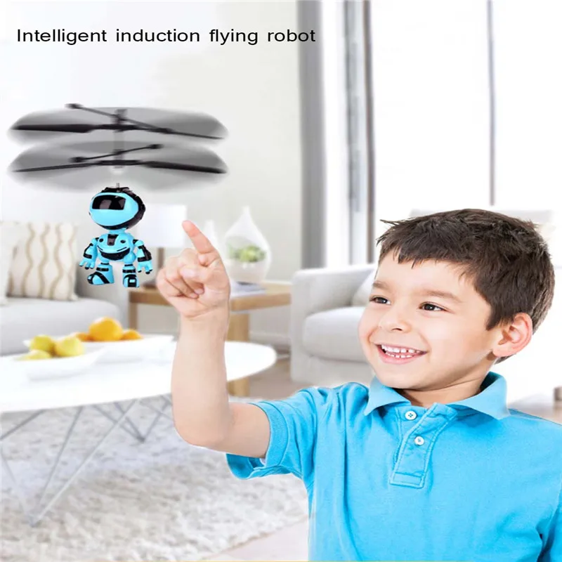 Игрушка робот для детей мини RC Infraed индукционный робот мигающий светильник игрушки для детей Подарки Игрушка Робот для детей#4D11