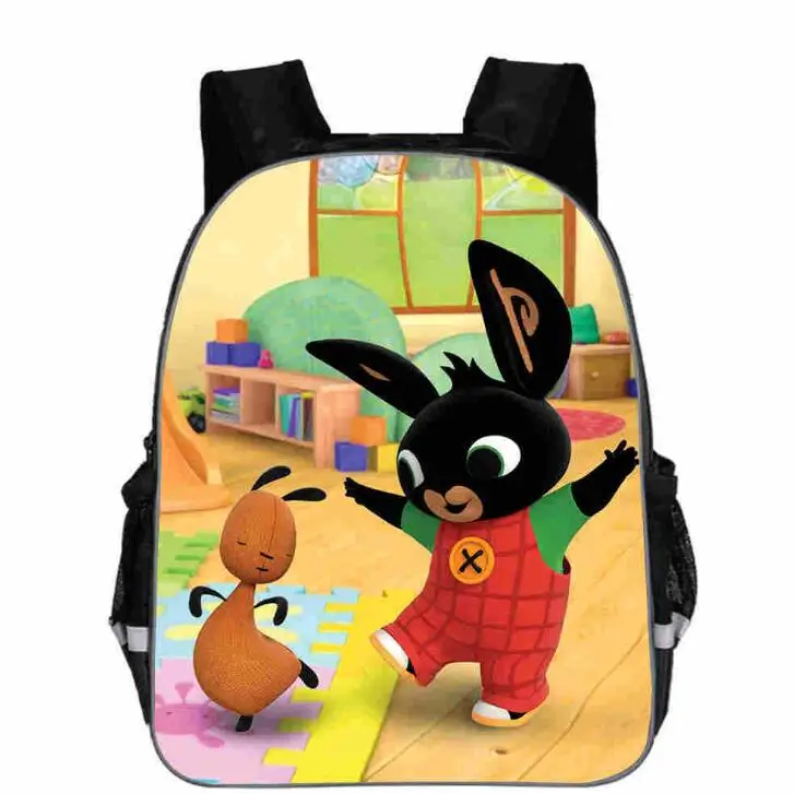 picture color Рюкзак с принтом аниме Bing Bunny, школьный рюкзак для мальчиков и девочек, детская сумка для книг, мультяшный рюкзак для маленьких девочек, cartable enfant, сумка для детского сада - Цвет: picture color