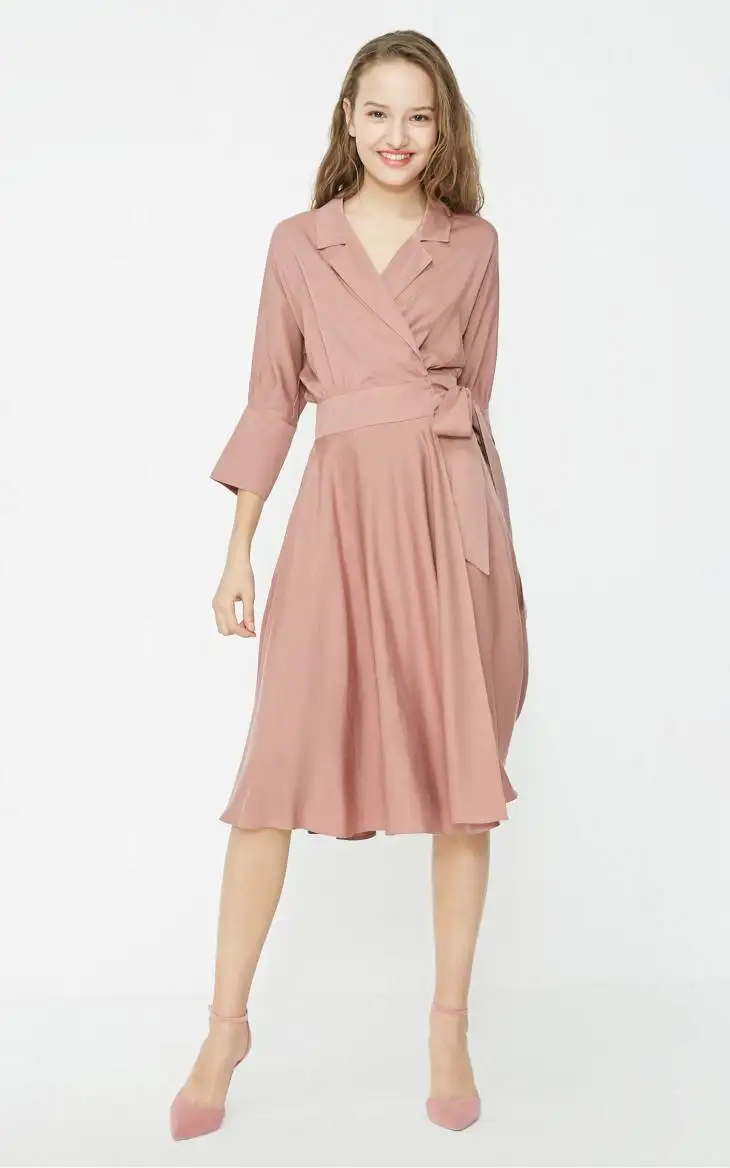 Vero Moda женское платье с отворотным воротником и рукавами до локтя | 31926Z510