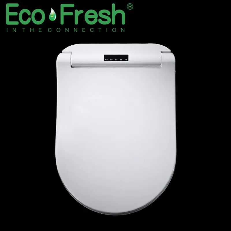 Ecofresh Smart Toilet Seat Dshape Electric Bidet Cover Heat Double