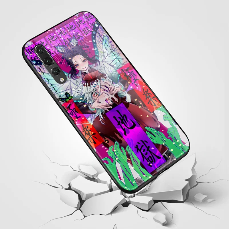 Doma Kimetsu no Yaiba мягкий силиконовый стеклянный чехол для телефона, чехол для huawei Honor V mate P 9 10 20 30 Lite Pro Plus Nova 2 3 4 5