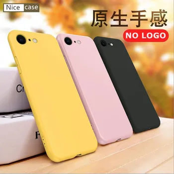 

Nice case for iPhone se 2 case silicone black red blue pink yellow Green coque clear transparent cover for iPhone se case 2020