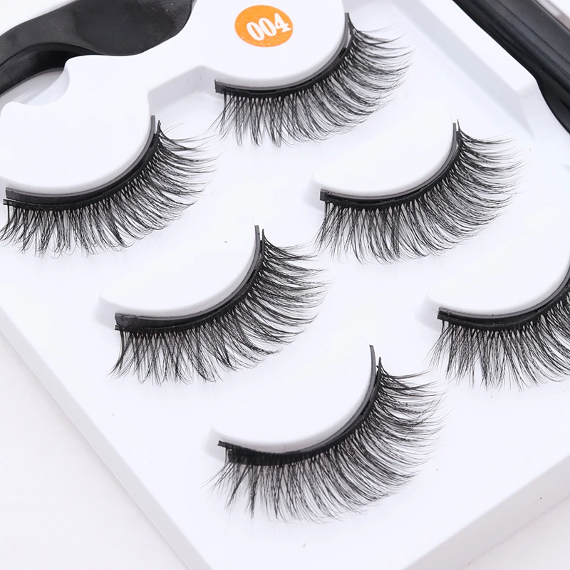 Makeup Magnetic Eyelashes and Liquid Eyeliner Set With Tweezer 3 Pairs Magnet False Eyelash Reusable Lashes No Glue Makeup Magnetic Eyelashes and Liquid Eyeliner Set With Tweezer 3 Pairs Magnet False Eyelash Reusable Lashes No Glue