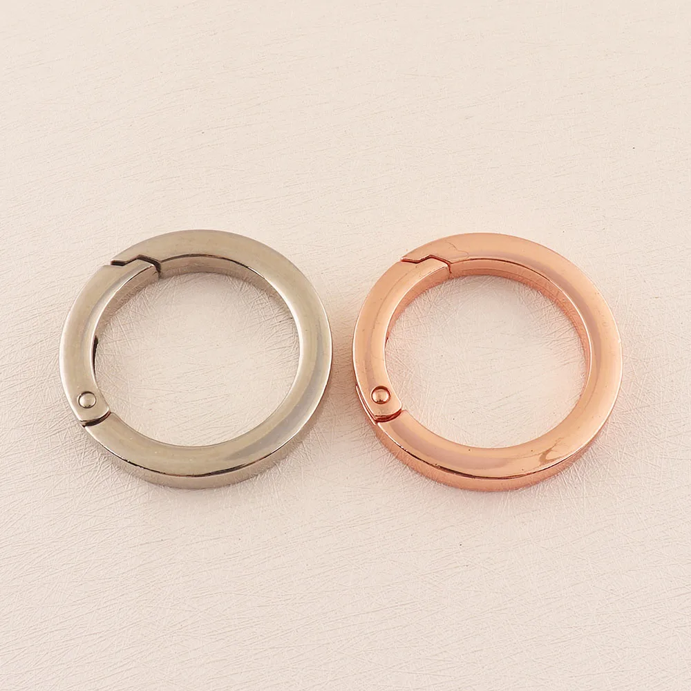 

6 pcs Metal Spring Gate Openable Keyring Leather Bag Belt Strap Buckle Dog Chain Snap Clasp Clip Trigger Luggage craft