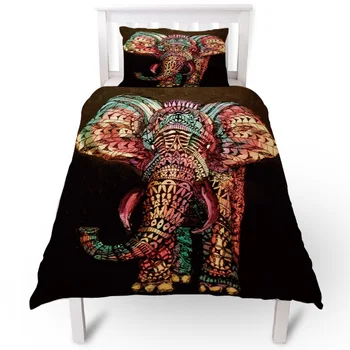 

Africa Indian Elephant Duvet Cover Pillow Case Quilt Cover Set Bedclothes Single Bedding Sets For Bed