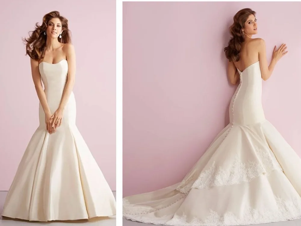 Аппликация пуговица Милая Русалка горячая Распродажа sweetangel vestido de noiva свадебное платье Casamento платья для матери невесты