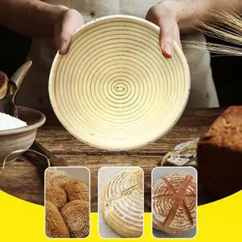 

Various Shapes Fermentation Rattan Basket Country Bread Banneton Brotform Dough Baskets Proofing Baguette Proving