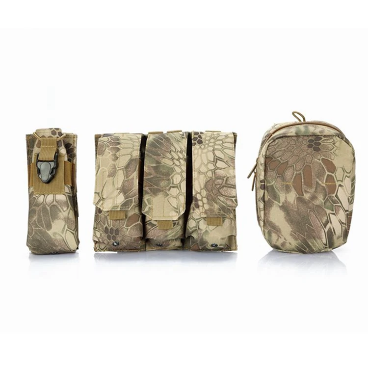Python Green Molle велосипедные поясные сумки для бутылок с водой для путешествий для мужчин и женщин модульная походная Сумка-журнал - Цвет: Python Green