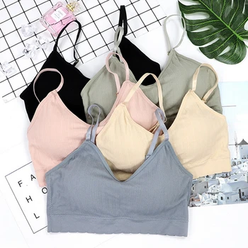 

Women Seamless Bra Wrapped Chest Tube Top Sexy No Steel Ring Backless U-shaped Vest Women Underwear 2020
