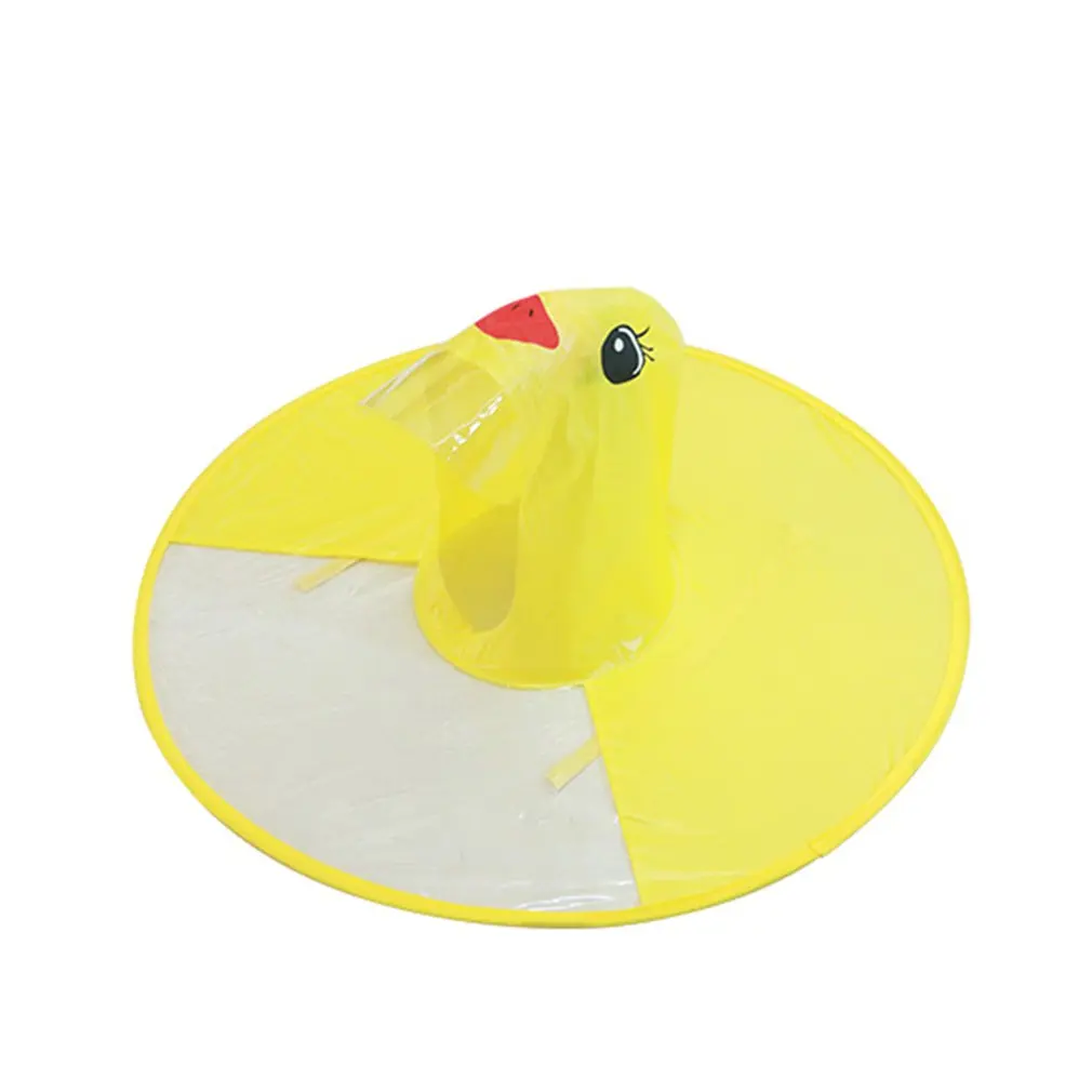 2020 желтая утка НЛО дождевик с зонтиком свободные руки шапка симпатичный