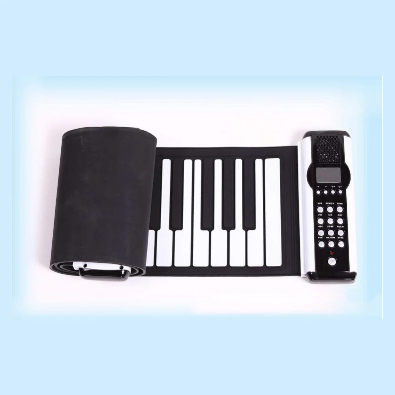 Hot with A Voice-over Keyboard Folding Hand Piano Electronic Musical Instrument Silicone Keyboard Manufacturer Keyboard Batch