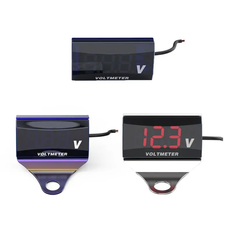 8 V-150 V светодиодный цифровой Дисплей вольтметр автомобиля мотоцикла Напряжение Вольт Панель датчика метр с кронштейном