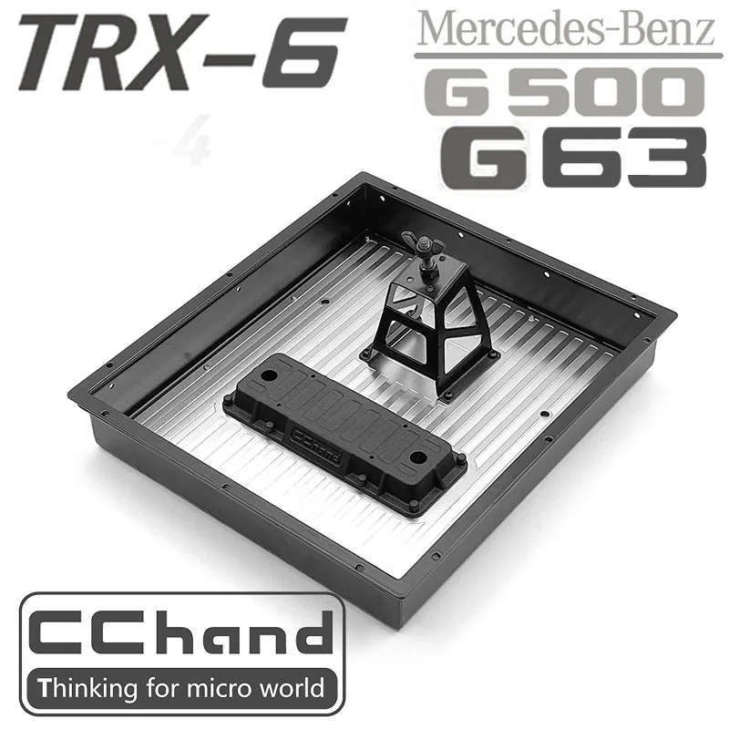 CCHAND нержавеющая сталь металл грузило ведро задняя Карета для TRX-6 6X6 G63 TRX4 G500 1/10 rc части автомобиля