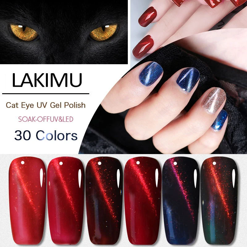 Lakimu Лаки Красочный гель 3D красный кошачий глаз Гель лак УФ для ногтей долговечный