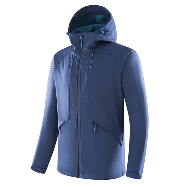 JACKSANQ мужские и женские флисовые походные толстые спортивные куртки ветрозащитный, альпинизм ветровка треккинг Кемпинг Мужское пальто RA335 - Цвет: Men Navy