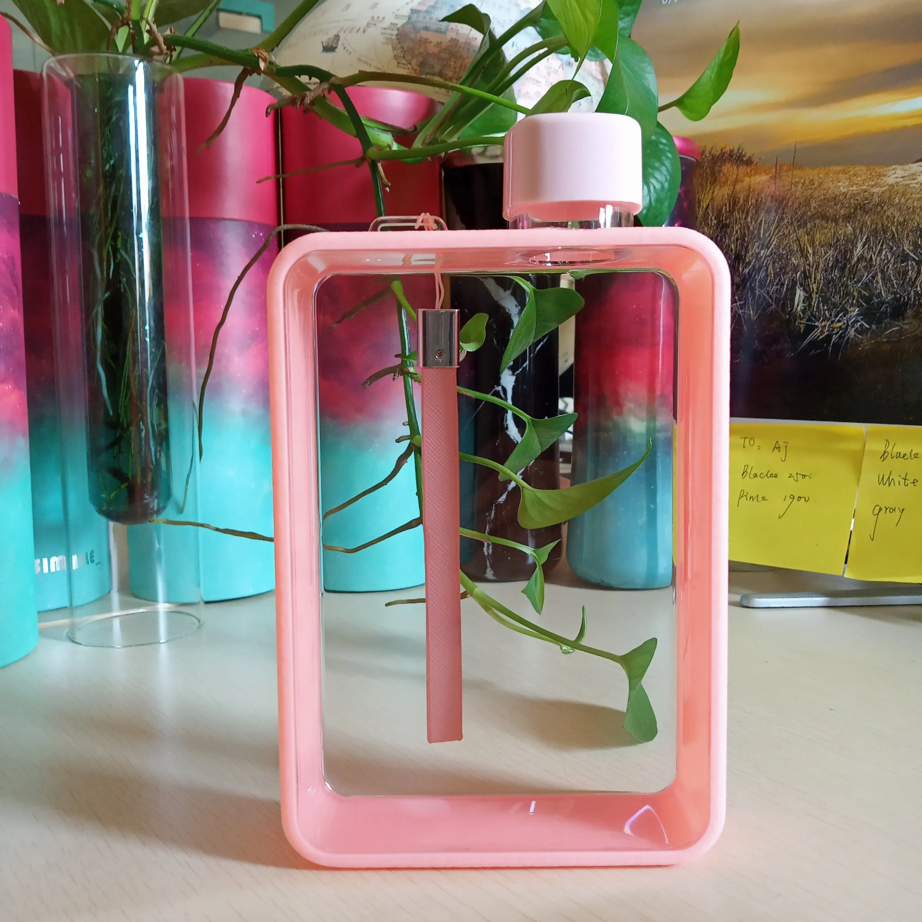 Гуанчжоу A5 плоский чайник на заказ портативная бумажная бутылка для воды чашка