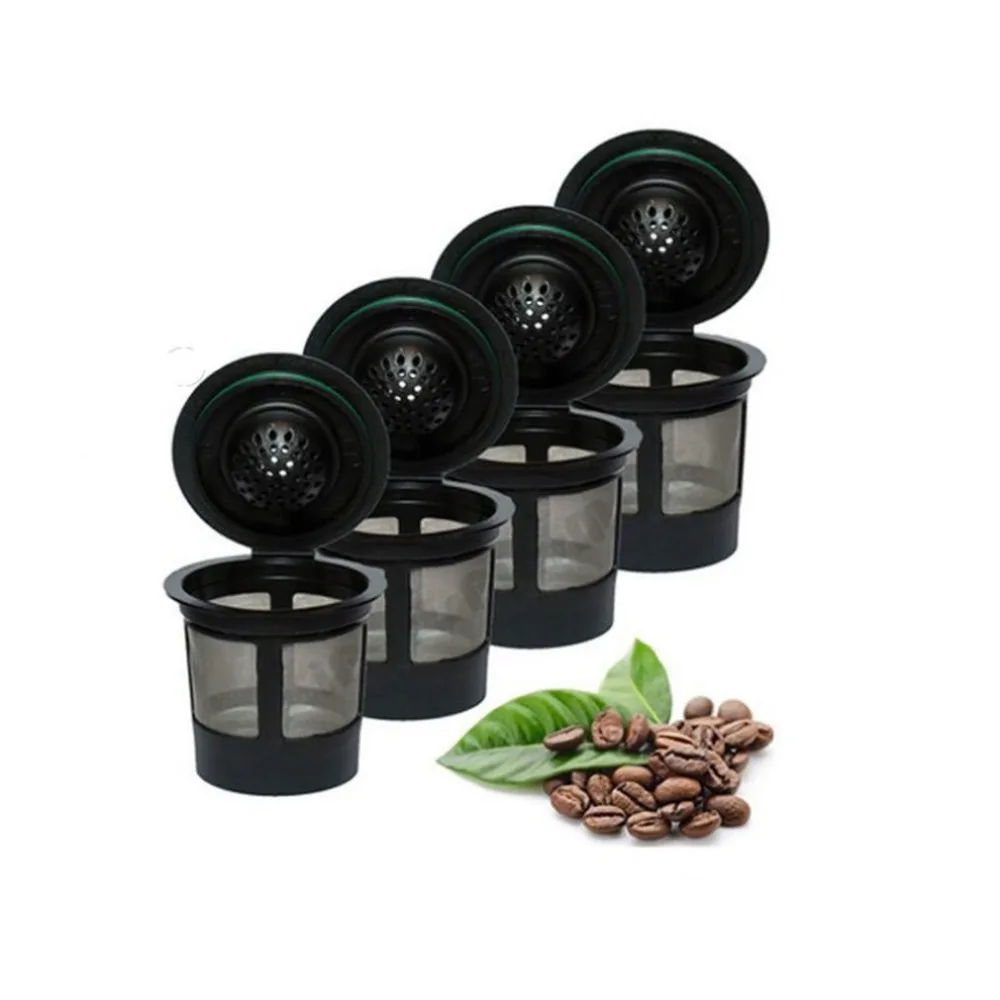 Coffee Filter Baskets Reusable Empty Coffee Capsule Plastic Refillable Baskets Espresso Filter Cup Capsule Cup