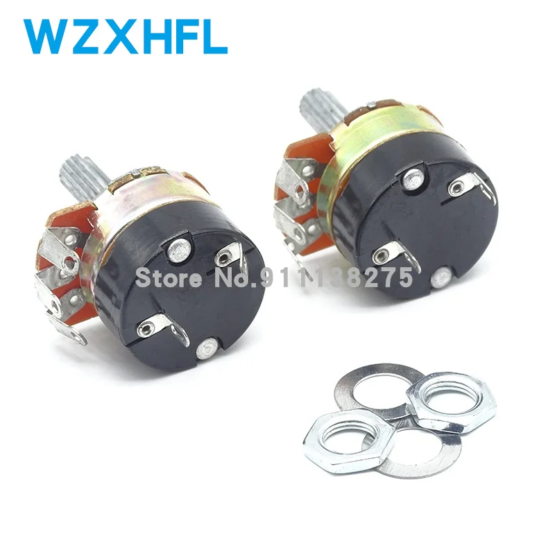 Adjustable Resistor Multiturn Potentiometer Linear Potentiometer Rotary Potentiometer Potentiometer Kit Trimmer Potentiometer 2PCS WH138-1 adjustable resistance speed regulator with switch potentiometer B5K B10K B20K B50K B100K B200K B250K B500K B1M