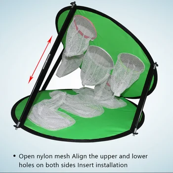 

Cutting Practice Double Side Chipping Training Aids Indoor Outdoor Portable Sports Equipment Golf Net Nylon Pitching Cage