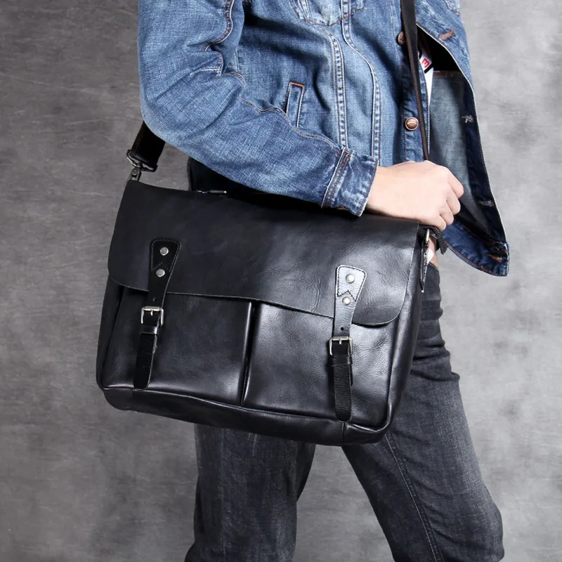 Мужские сумки из натуральной кожи, сумка на плечо для ноутбука hp, Мужская роскошная сумка почтальона для Macbook Air 13 lenovo Air Dell acer Asus