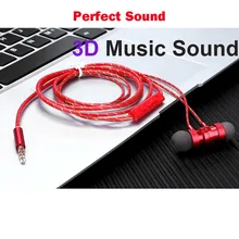 Słuchawki sportowe 3.5mm słuchawki Sweatproof Stereo silny bas muzyka metalowy zestaw magnetyczny z mikrofonem do iphone Samsung(China)