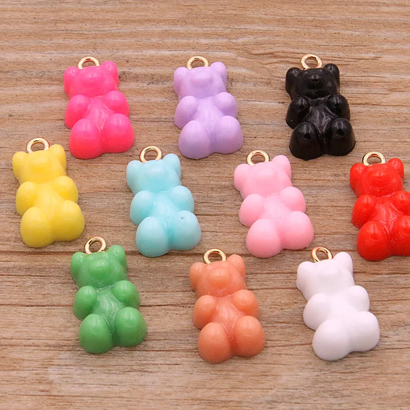 Resin Earring Charms Diy Findings Keychain Bracelets Pendant 10Pcs 27 Styles Mix Fruit Animals Flowers For Jewelry Making, resin charms,animal charms,jewelry charms