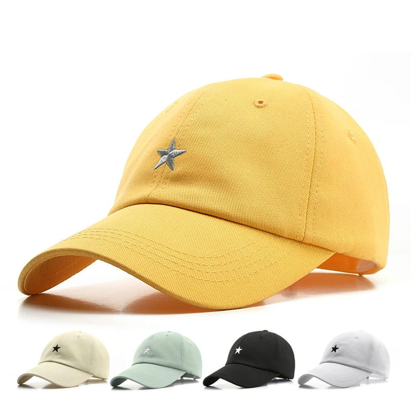 

SLECKTON Cotton Baseball Cap Snapback Hats for Men and Women Embroidered Star Casual Sun Hat Girls Boy Peaked Cap Dad Hat Bonnet